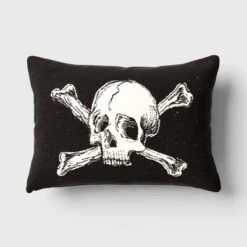 Oversize Skull And Crossbones Woven Cotton Lumbar Halloween Throw Pillow Black - Threshold™ 10 Oversize Skull And Crossbones Woven Cotton Lumbar Halloween Throw Pillow Black - Threshold™ -Wayfair Store GUEST 1d93023f 85e9 4368 9e88 36202b7344a5