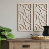 Set Of 2 Wood Lattice Wall Hanging Brown - Threshold™ -Wayfair Store GUEST 2231e73a 544c 4da4 b78d 808a58d1cb7e