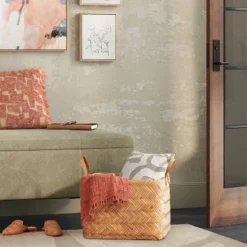 Herringbone Weave Cube Basket - Threshold™