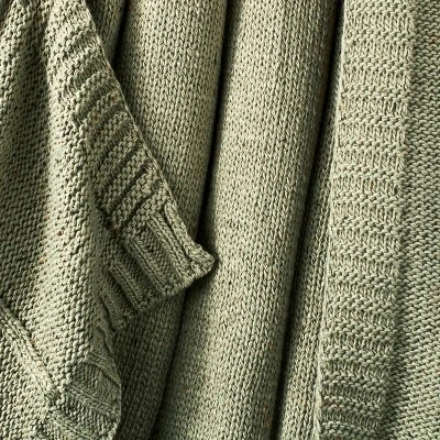 Woven Striped Knit Nep Throw Blanket - Threshold™ Designed With Studio McGee 5 Woven Striped Knit Nep Throw Blanket - Threshold™ Designed With Studio McGee - Image 3