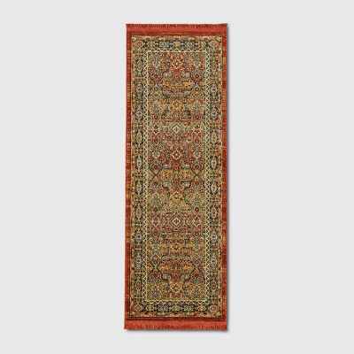 Damask Woven Persian With Fringe Rug - Threshold 6 Damask Woven Persian With Fringe Rug - Threshold - Image 4