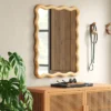 24"x 30" Scalloped Wall Mirror Natural Wood - Threshold™: Modern Style, Rectangle Shape, Wood Frame, Wall Mount 2 24"x 30" Scalloped Wall Mirror Natural Wood - Threshold™: Modern Style, Rectangle Shape, Wood Frame, Wall Mount -Wayfair Store GUEST 65baffde 2ae7 4e5c 8b89 38514a51133a
