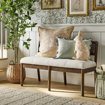 Lumbar Textured Easter Herring Bone Pillow Green Mirage - Threshold™ Design With Studio McGee 3 Lumbar Textured Easter Herring Bone Pillow Green Mirage - Threshold™ Design With Studio McGee