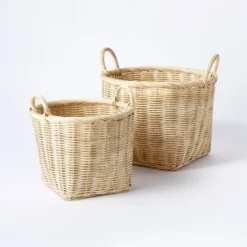 Medium Rattan Basket With Handles - Threshold™ Designed With Studio McGee -Wayfair Store GUEST 98f7439a f4f3 4b0c bb44 b05a87aca74b