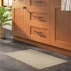 1'6"x2'6" Rectangle Indoor Floor Mat Tan - Threshold™: Basket Weave, Kitchen Comfort, Flat Pile, PVC Backing