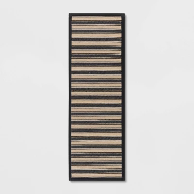 Vintage Striped Rug Black/Brown - Threshold™ 7 Vintage Striped Rug Black/Brown - Threshold™ - Image 5