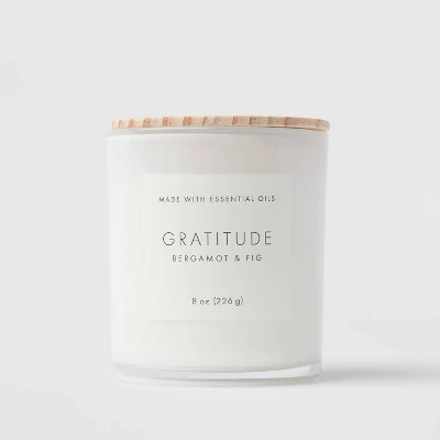 Wood Lidded Glass Wellness Grateful Candle - Threshold™ 6 Wood Lidded Glass Wellness Grateful Candle - Threshold™ - Image 4