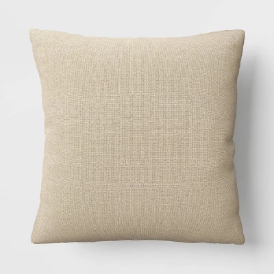 Textured Linen Striped Throw Pillow Neutral - Threshold™ 6 Textured Linen Striped Throw Pillow Neutral - Threshold™ - Image 4