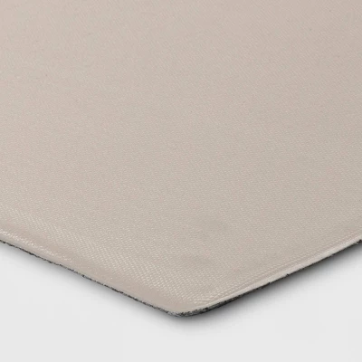 1'8"x5' Rectangle Indoor Floor Mat Gray - Threshold™: Basket Weave, Kitchen Floor Mat, PVC Backing, Flat Pile 5 1'8"x5' Rectangle Indoor Floor Mat Gray - Threshold™: Basket Weave, Kitchen Floor Mat, PVC Backing, Flat Pile - Image 3