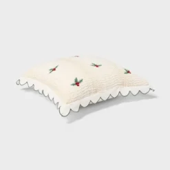 Holiday Embroidered Boucle Decorative Throw Pillow Off White - Threshold™ -Wayfair Store GUEST fd22e08c eda2 408d 964d a0b58006adab