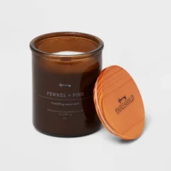 9oz Lidded Amber Glass Jar Crackling Wooden Wick Fennel And Pine Candle - Threshold™ 5 9oz Lidded Amber Glass Jar Crackling Wooden Wick Fennel And Pine Candle - Threshold™ -Wayfair Store GUEST fe2a1b12 4b58 4800 bd5b b29680bdef96